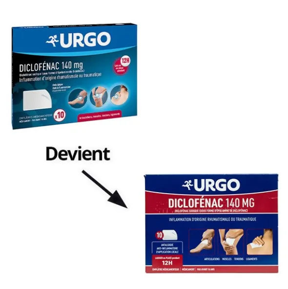 Urgo patch anti inflammatoire Diclofenac 140 mg