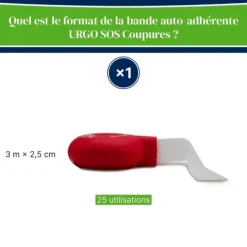 Urgo SOS Coupures bande 3 m x 2,5 cm