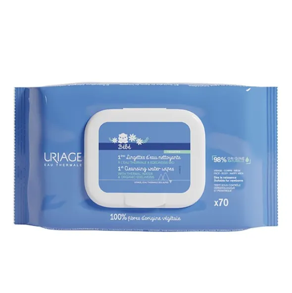 Uriage Bébé 1ères Lingettes d'eau nettoyante