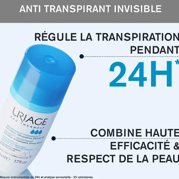 Uriage déodorant puissance 3