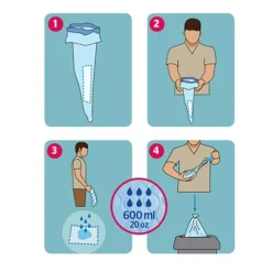 Urinal masculin jetable 20 unités