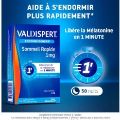 Valdispert Melatonine Sommeil rapide 1 mg comprimés