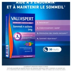 Valdispert Sommeil 4 actions 1 mg capsules