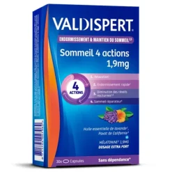 Valdispert Sommeil 4 actions 1,9 mg capsules