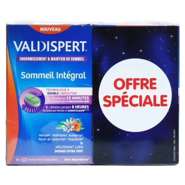Valdispert Sommeil intégral 1,9 mg mélatonine comprimés