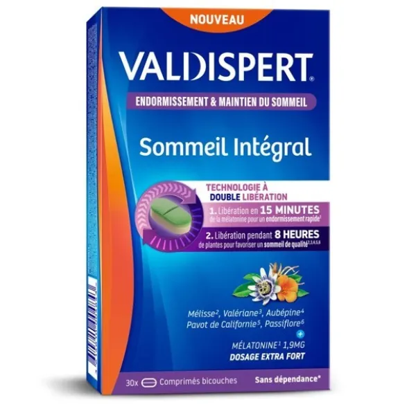 Valdispert Sommeil intégral 1,9 mg mélatonine comprimés