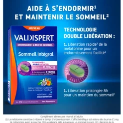 Valdispert Sommeil intégral 1,9 mg mélatonine comprimés