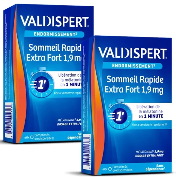 Valdispert Sommeil Rapide Extra Fort 1,9 mg comprimés orodispersibles
