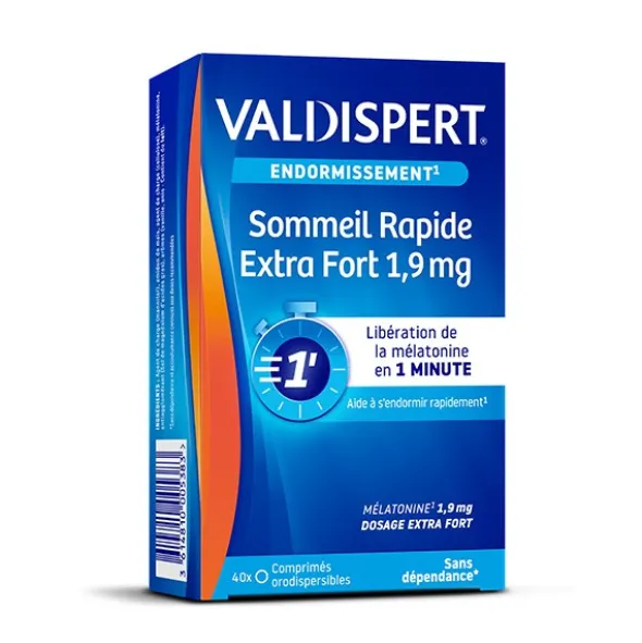Valdispert Sommeil Rapide Extra Fort 1,9 mg comprimés orodispersibles