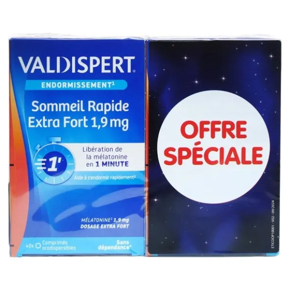 Valdispert Sommeil Rapide Extra Fort 1,9 mg comprimés orodispersibles