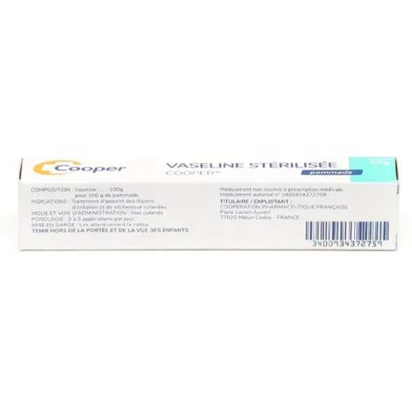 Vaseline stérilisée Cooper
