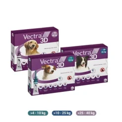 Vectra 3D Pipettes anti puces chien