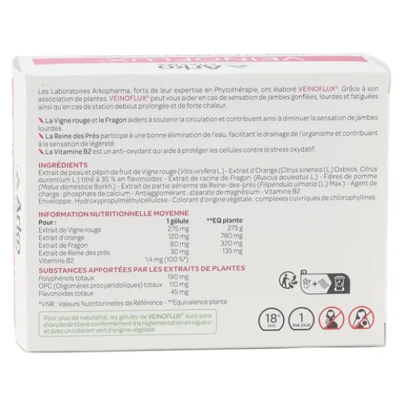 Veinoflux Jambes légères et toniques gélules