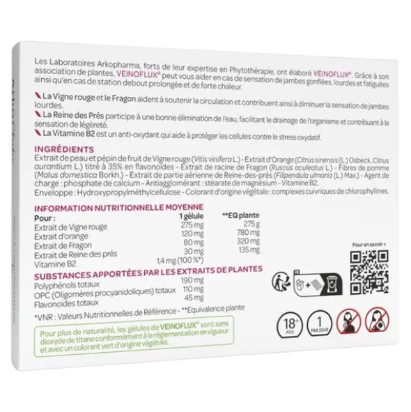 Veinoflux Jambes légères et toniques gélules