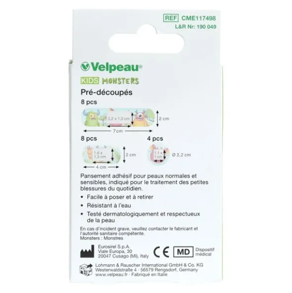 Velpeau Kids Monsters pansements pour enfant