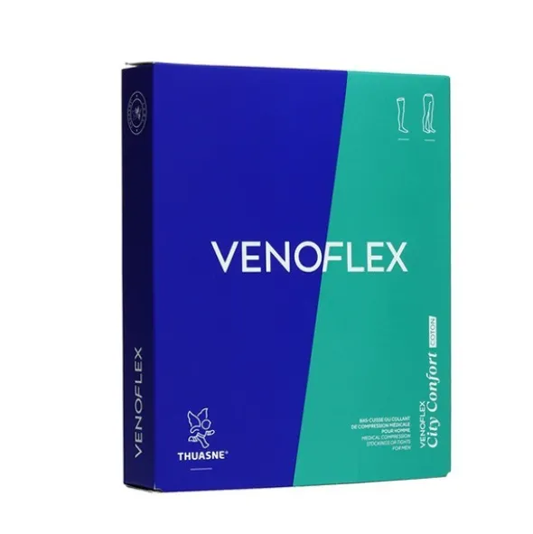 Venoflex City Coton Collant de Contention Homme Classe 2