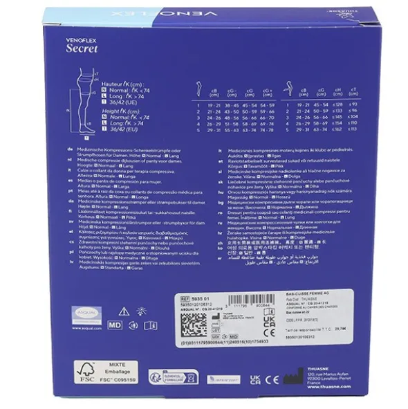 Venoflex Secret Bas de Contention Femme Classe 3