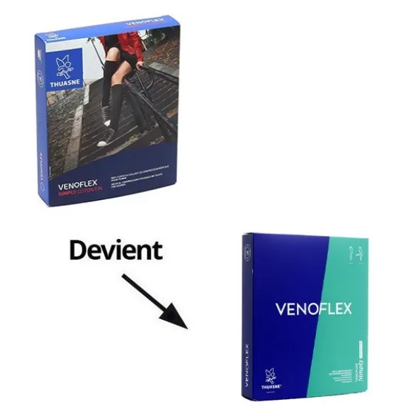 Venoflex Simply Coton Fin Collant de Contention Femme Classe 2