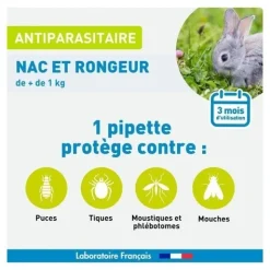 Vetoform Antiparasitaire Nac Rongeur pipettes