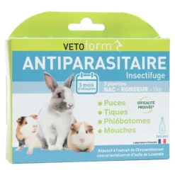 Vetoform Antiparasitaire Nac Rongeur pipettes