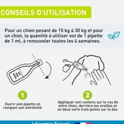 Vetoform antiparasitaire pour chien en pipettes