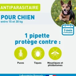 Vetoform antiparasitaire pour chien en pipettes