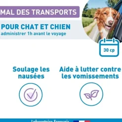 Vetoform mal des transports chien et chat comprimés