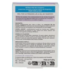 Vetoform mal des transports chien et chat comprimés