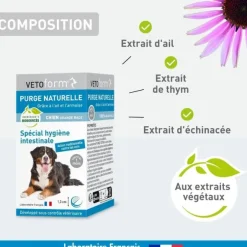 Vetoform Purge naturelle chien grande race comprimés