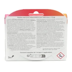 Vetopure Chien Pipettes antiparasitaires répulsives