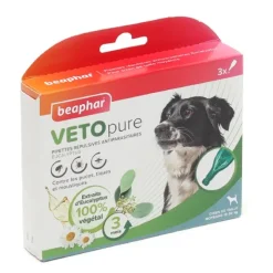Vetopure Chien Pipettes antiparasitaires répulsives