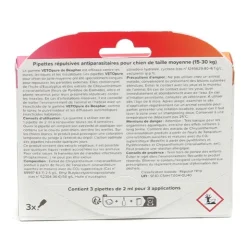 Vetopure Chien Pipettes antiparasitaires répulsives