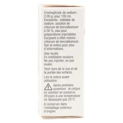 Viatris collyre Cromoglicate de sodium 2%
