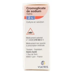 Viatris collyre Cromoglicate de sodium 2%