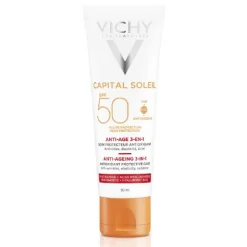 Vichy Capital Soleil solaire anti-âge 3 en 1 SPF 50