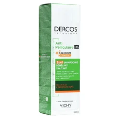 Vichy Dercos Anti Pelliculaire 2 en 1 Shampooing Démêlant Traitant