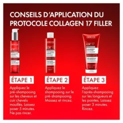 Vichy Dercos Collagen 17 Filler Après shampooing ultra réparateur