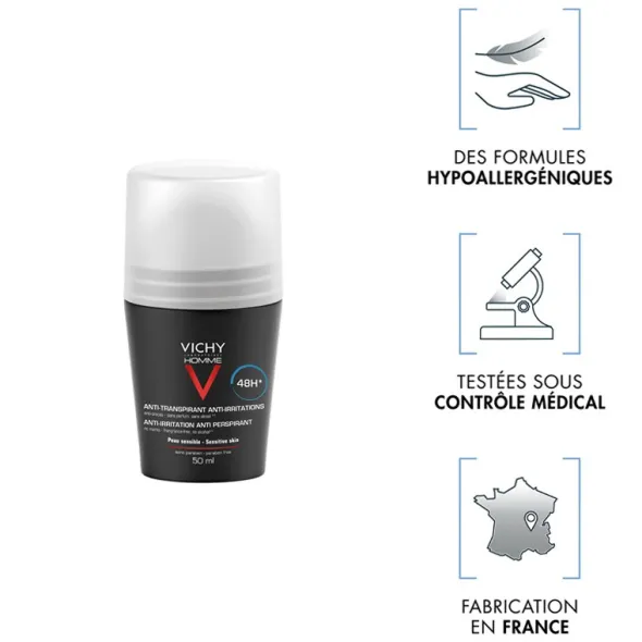 Vichy Homme déodorant 48 h bille