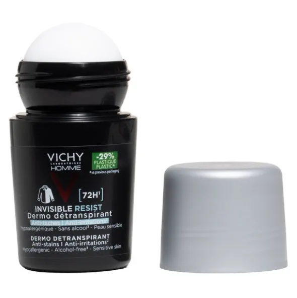 Vichy Homme déodorant Invisible Resist Dermo-détranspirant 72 h bille