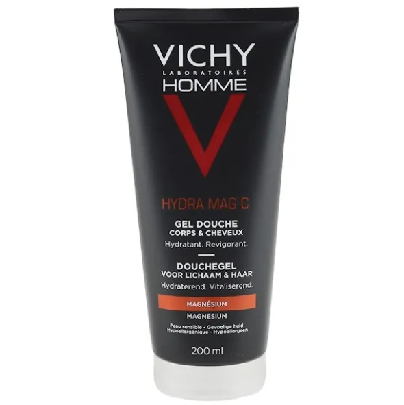 Vichy Homme Hydra Mag C gel douche corps cheveux
