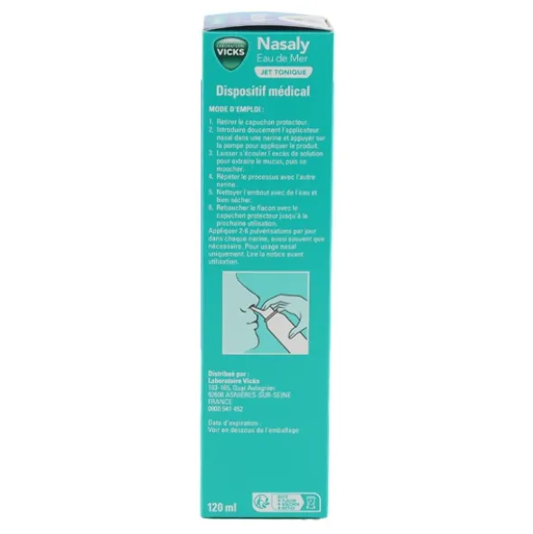 Vicks Nasaly spray eau de mer jet tonique