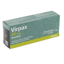 Virpax 50 mg aciclovir comprimé