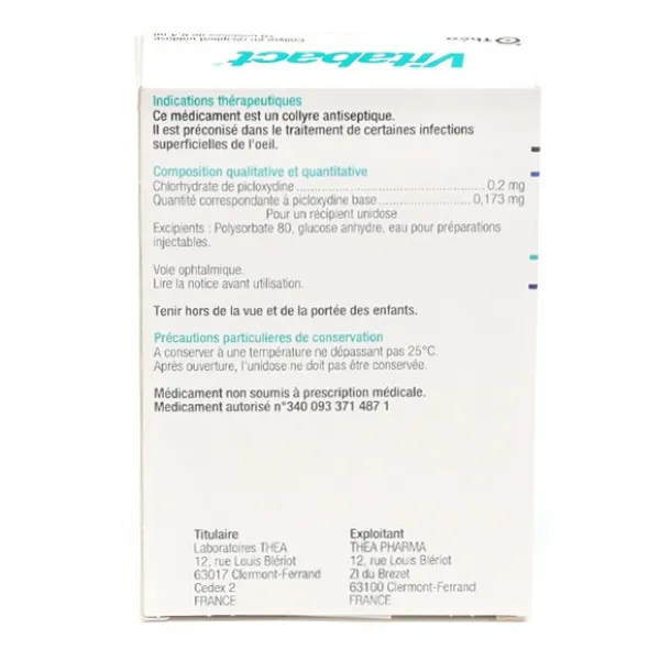 Vitabact collyre unidoses