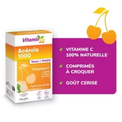 Vitamin'22 Acerola 1000 Vitamine C comprimés à croquer