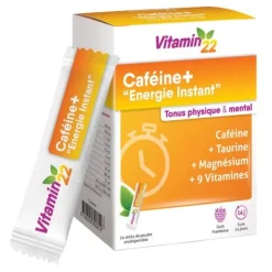 Vitamin'22 Caféine + Energie Instant sticks