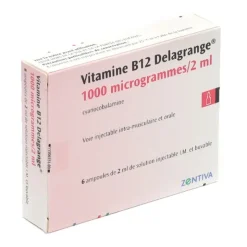 Vitamine B12 Delagrange 1000 µg/2 ml ampoules