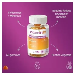 Vitamin'22 Energy boost Multivitaminées gummies