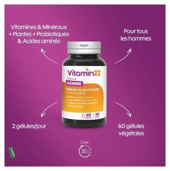 Vitamin'22 specific homme gélules