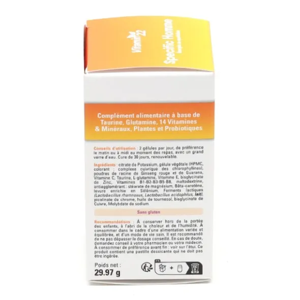 Vitamin'22 specific homme gélules