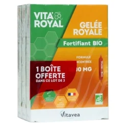 Vita'Royal Gelée royale Fortifiant bio 1800 mg ampoules
